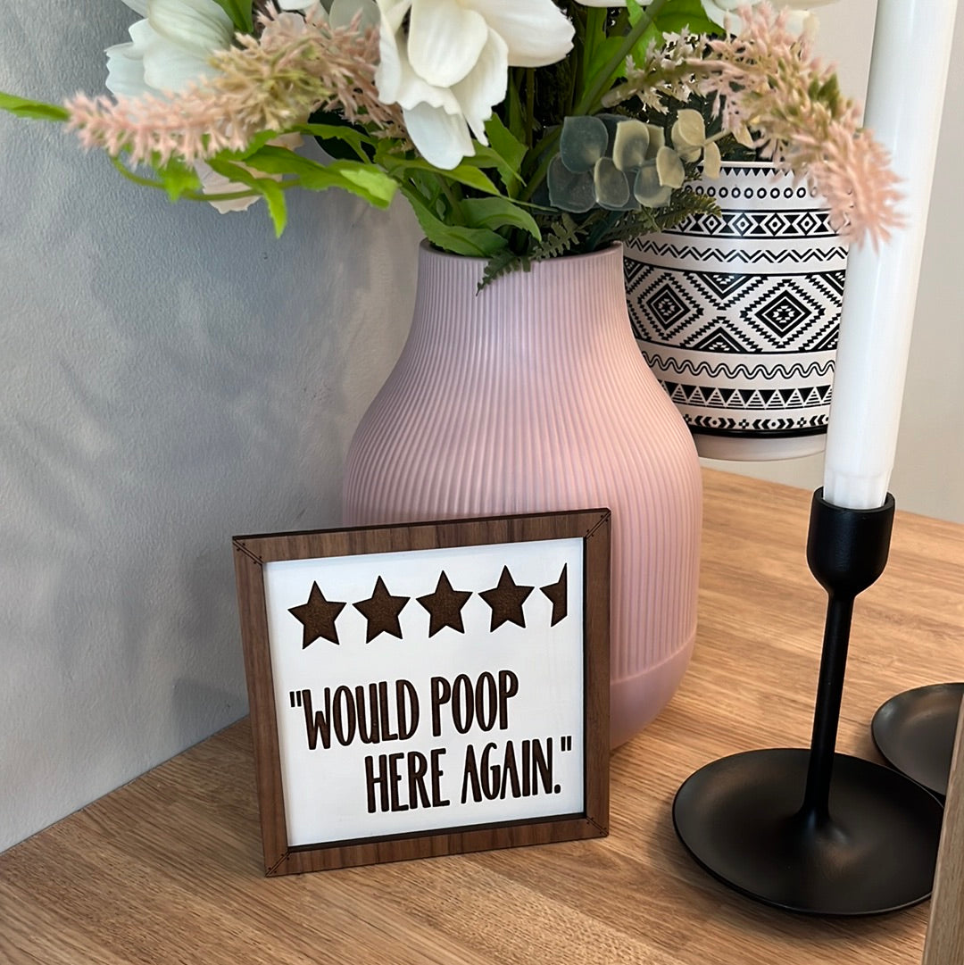 WOULD POOP HERE AGAIN LEANER