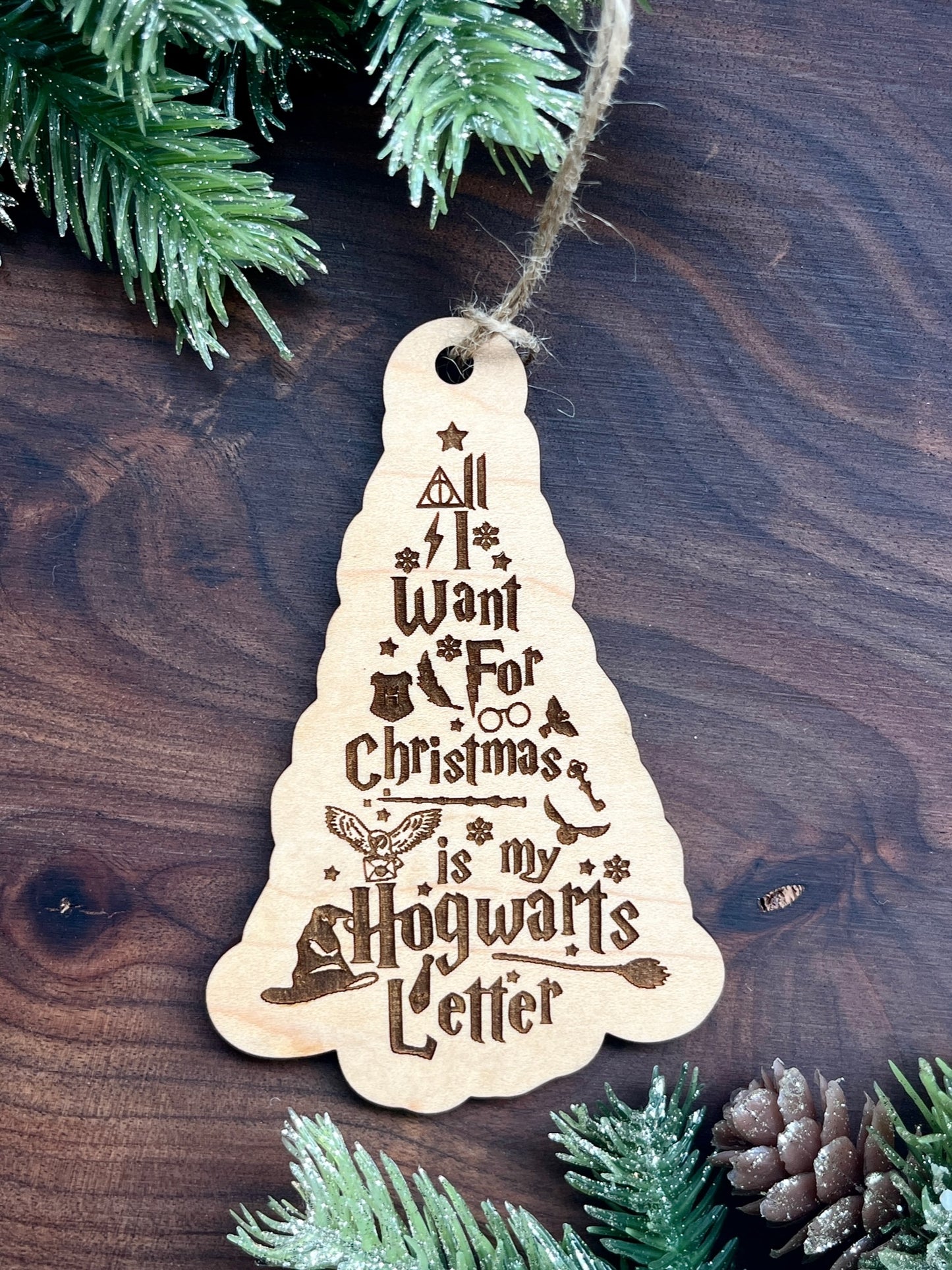 HARRY POTTER HOGWARTS LETTER ORNAMENT
