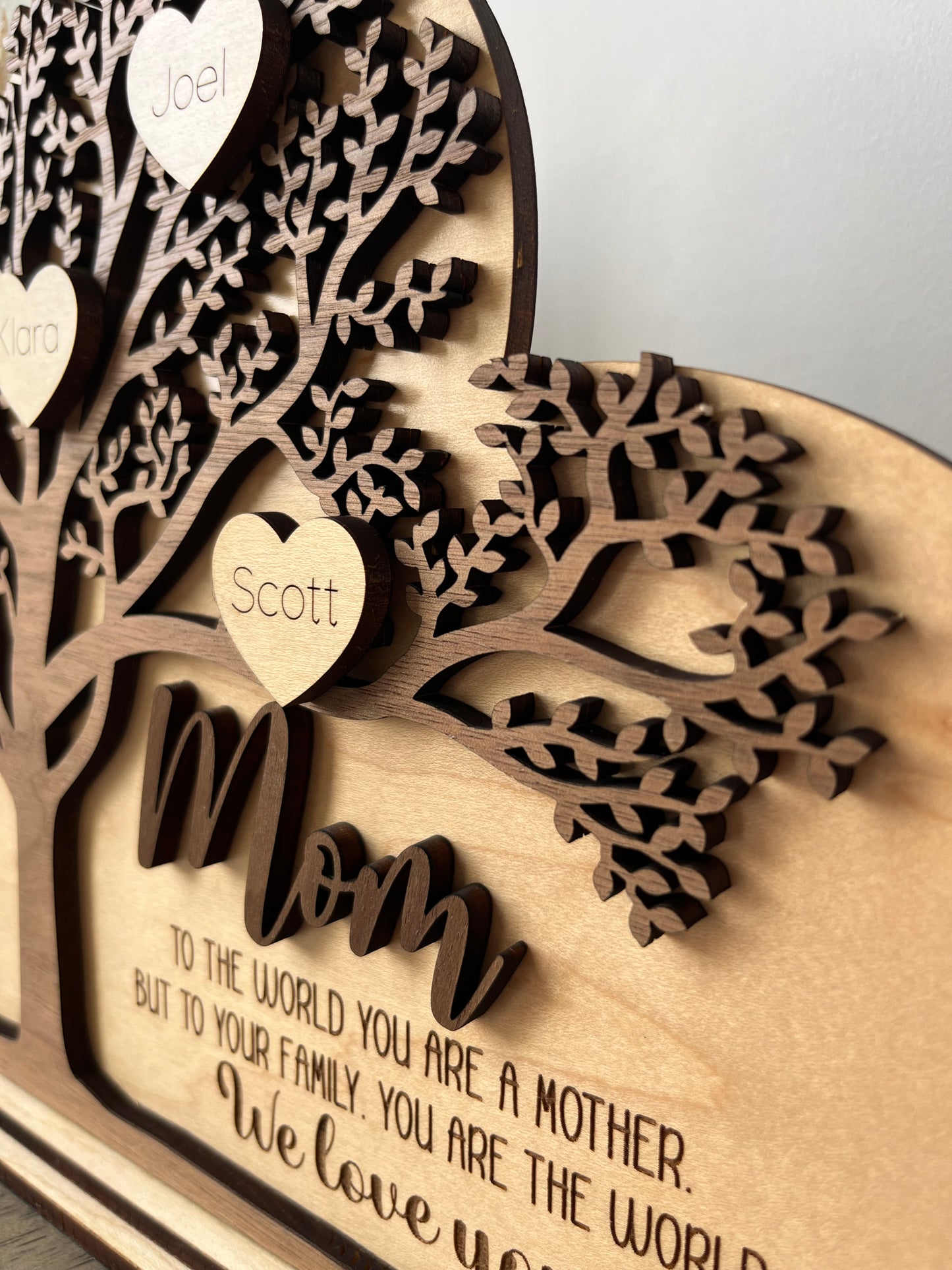 WALNUT FAMILY TREE - TO THE WORLD - MOTHER'S DAY
