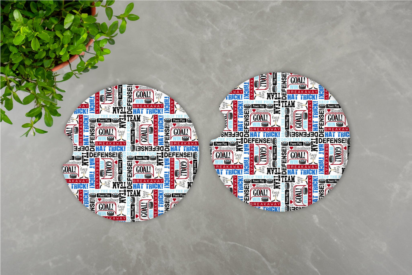 CI - 0184 - HOCKEY CAR COASTERS - 1