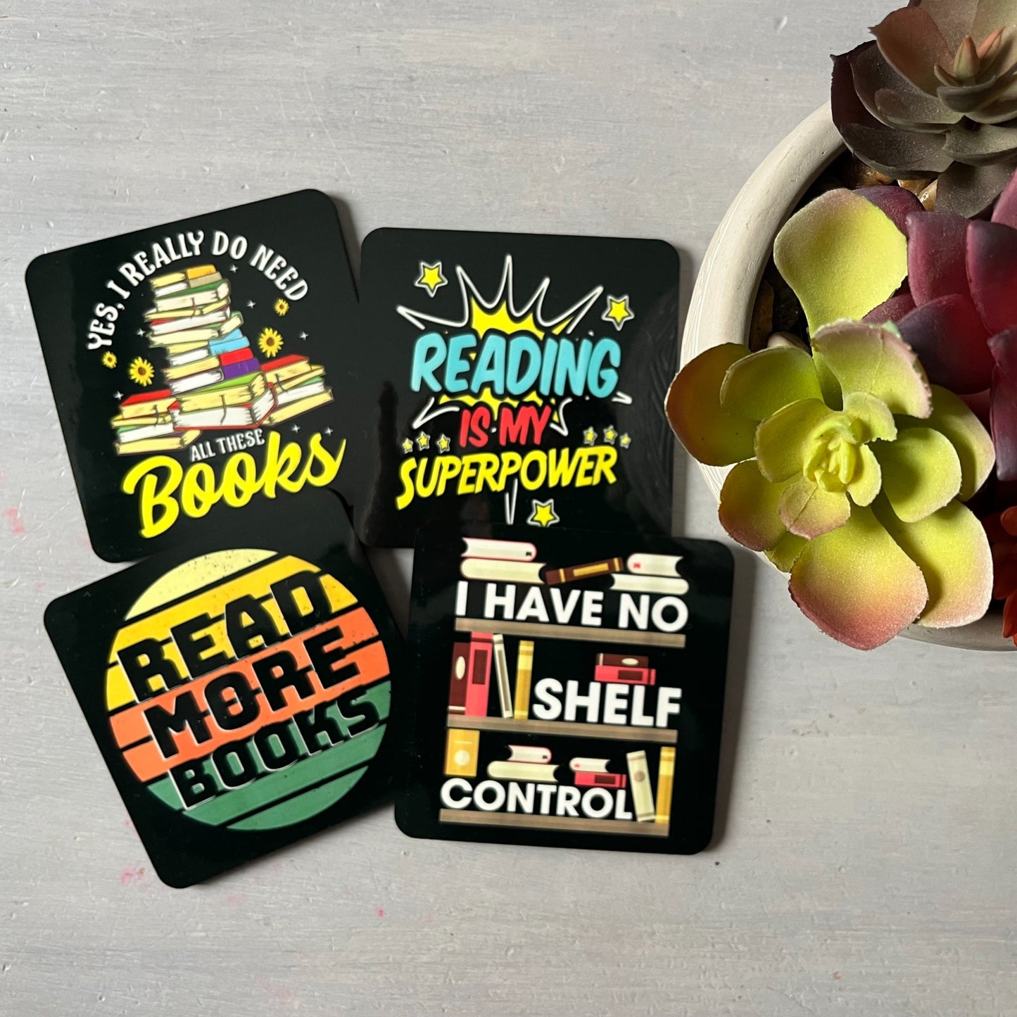 CI - 0118 - READING COASTER SET - 1