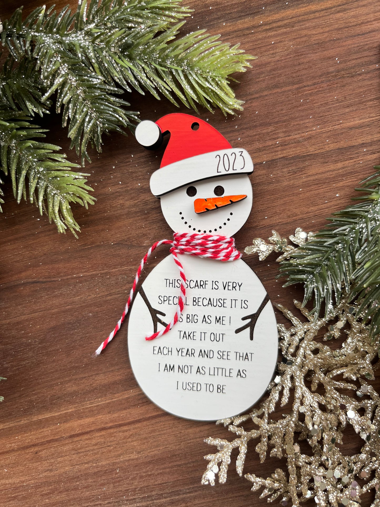 SNOWMAN CHILDS HEIGHT SCRAF