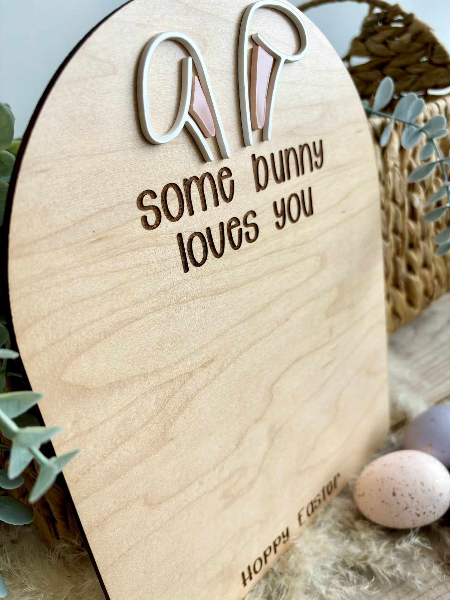 SOME BUNNY LOVES YOU - EASTER FOOTPRINT DIY