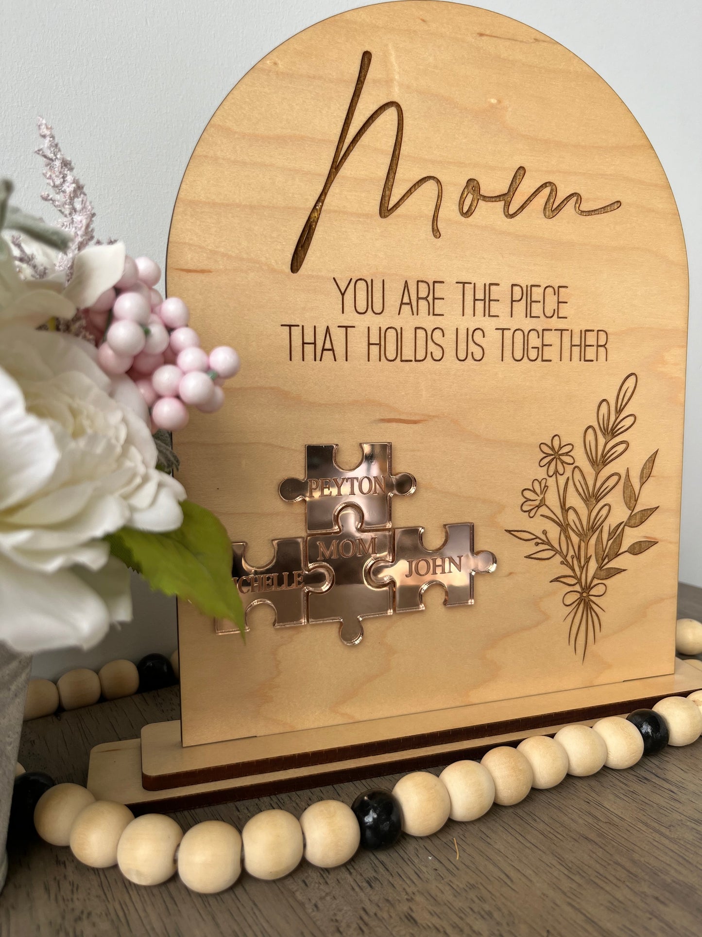 ACRYLIC PUZZLE - THE PIECE THAT HOLDS US TOGETHER