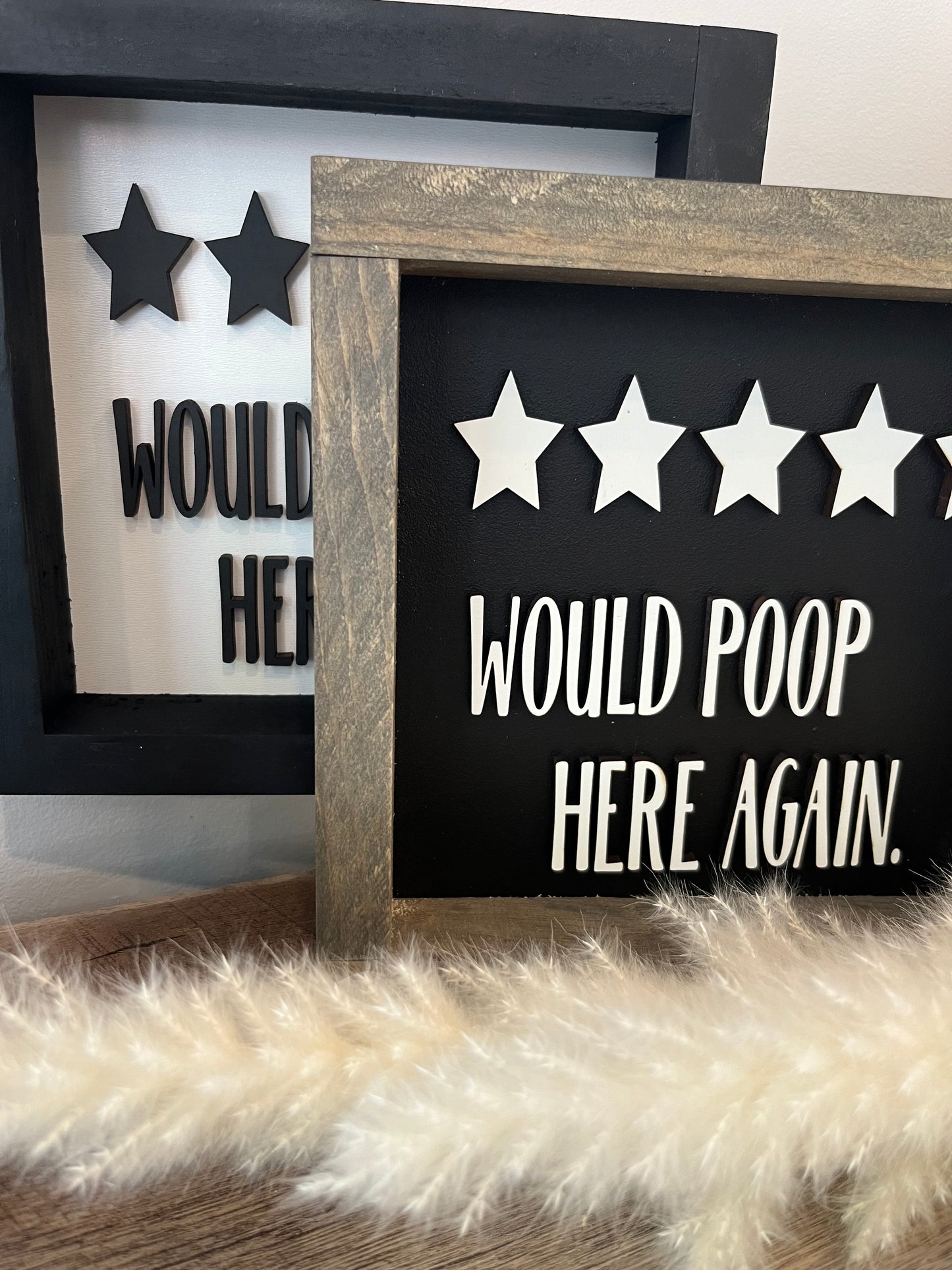 8" FRAMED WOULD POOP HERE AGAIN