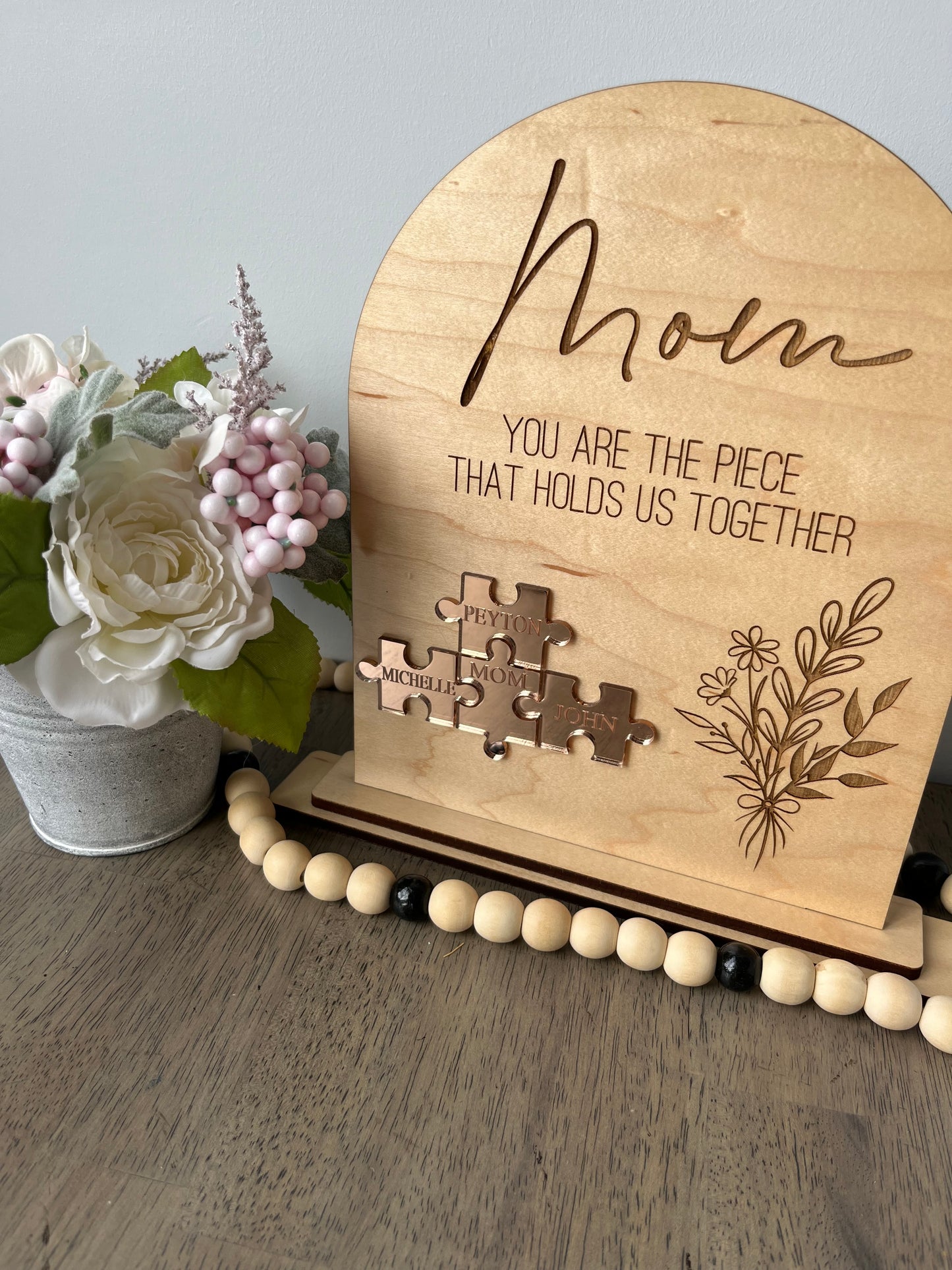 ACRYLIC PUZZLE - THE PIECE THAT HOLDS US TOGETHER