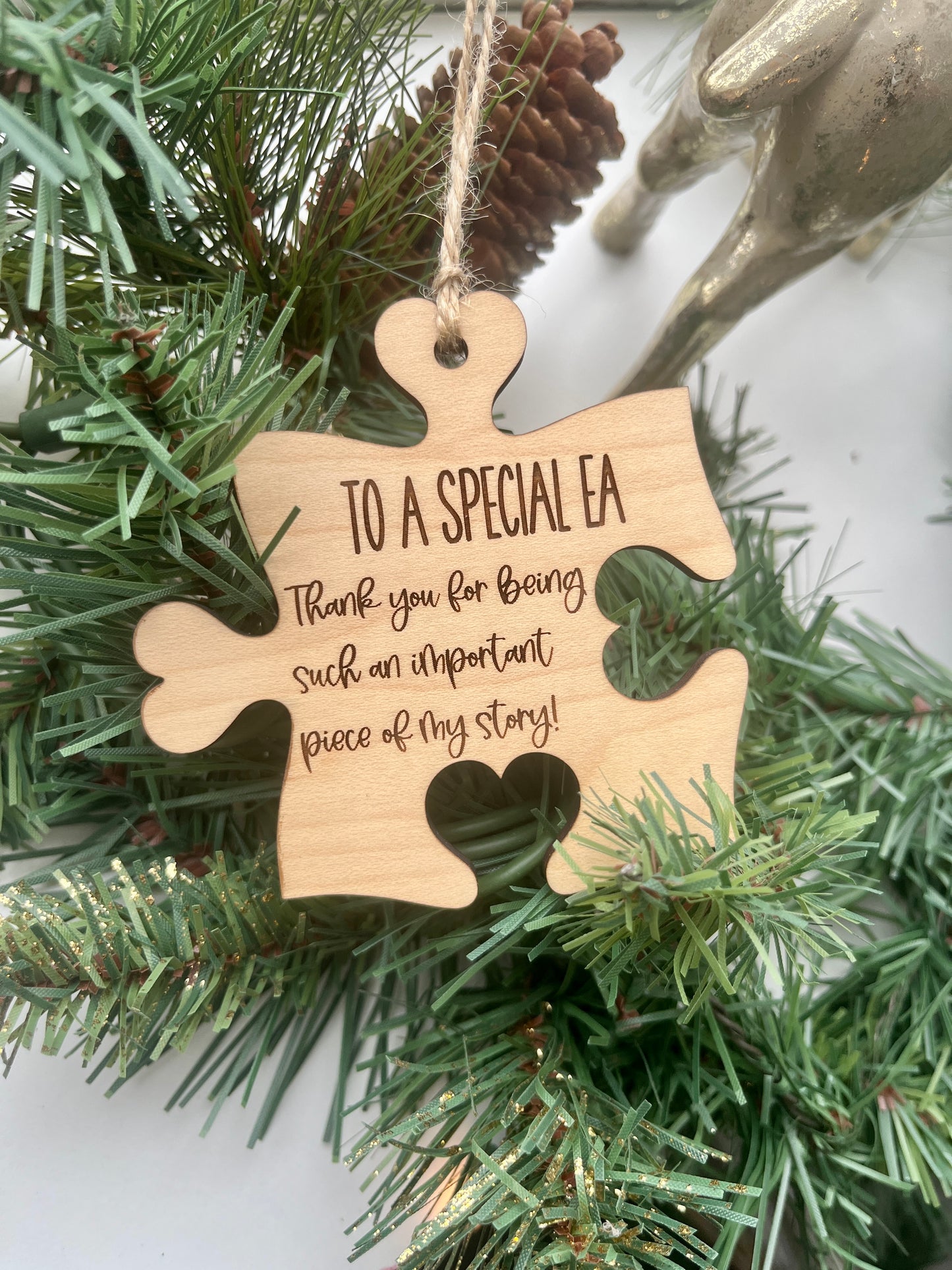 PUZZLE PIECE ORNAMENT