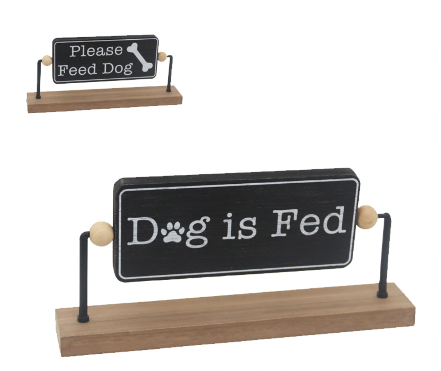 DOG FED SIGN / K52274