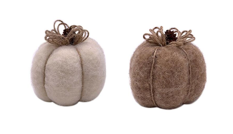 FELT PUMPKINS / K82715