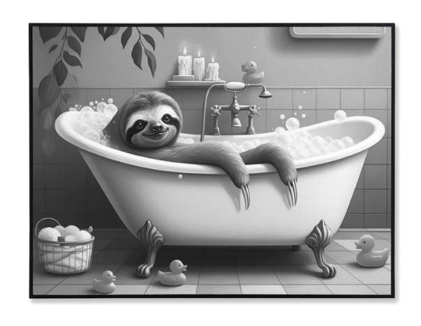 SLOTH IN THE TUB / K54828