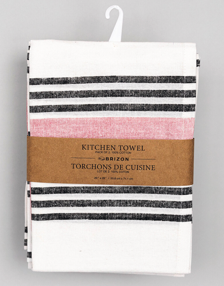 COTTON STRIPED KITCHEN TOWEL / F284