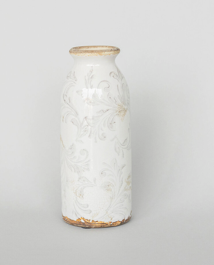 TALL FLORAL VASE / F202