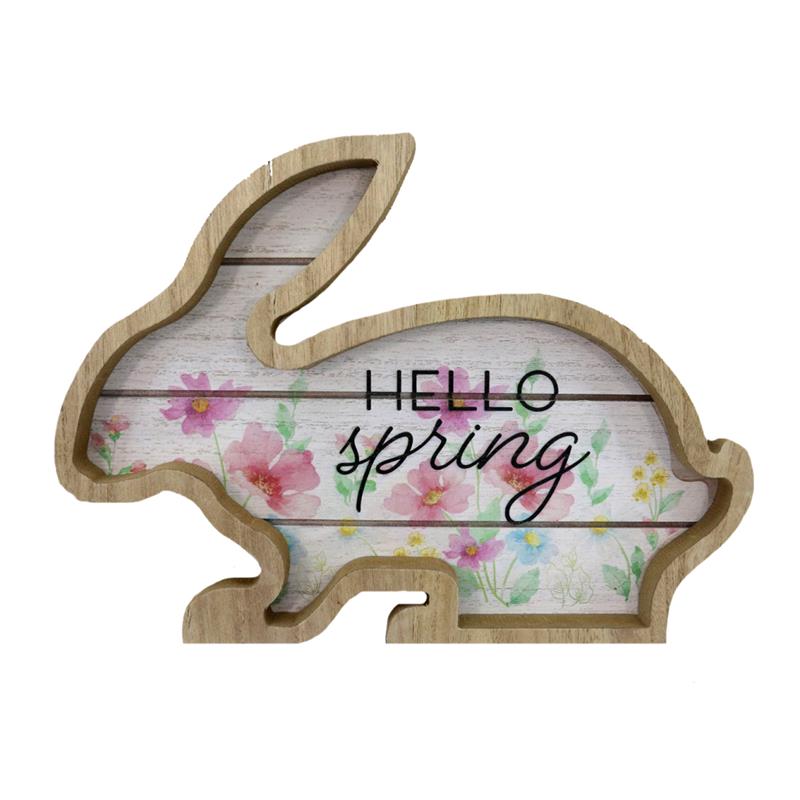 HELLO SPRING BUNNY SIGN / K17382