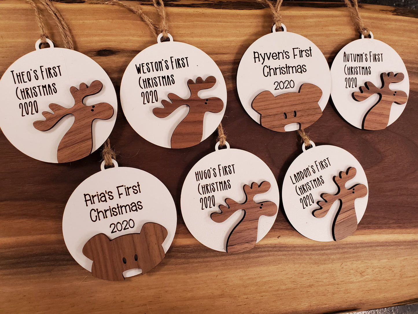 BABYS FIRST CHRISTMAS ORNAMENTS - PERSONALIZED