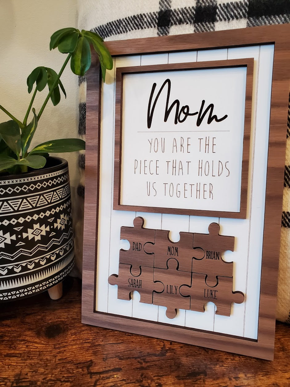 MOM PUZZLE SIGN