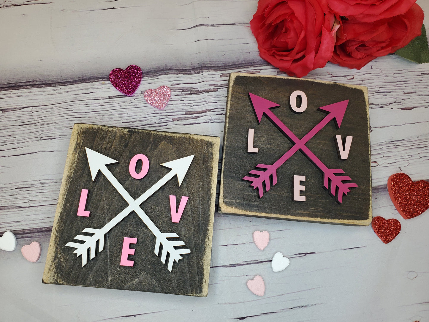 LOVE ARROWS / 6" SHELF SITTER