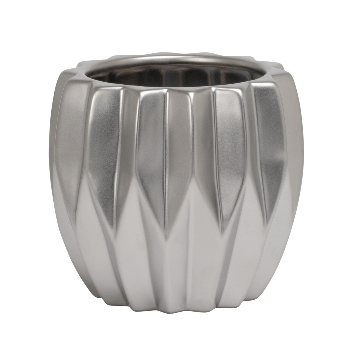 AURORA PLEATED CERAMIC POT / TT904060