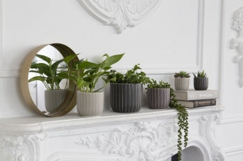 SMALL VERTICAL LINE POT/ B3780