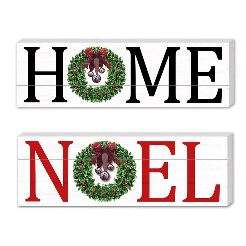 NOEL & HOME WREATH / K41188