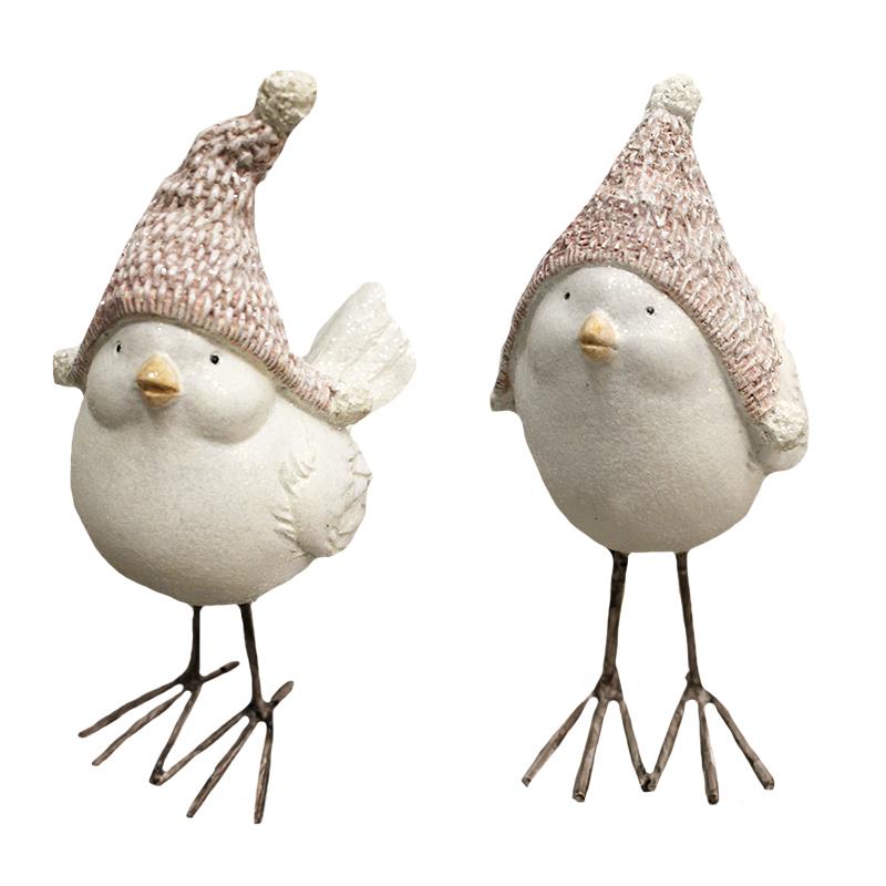 PINK HAT SPARKLE BIRD / K49345