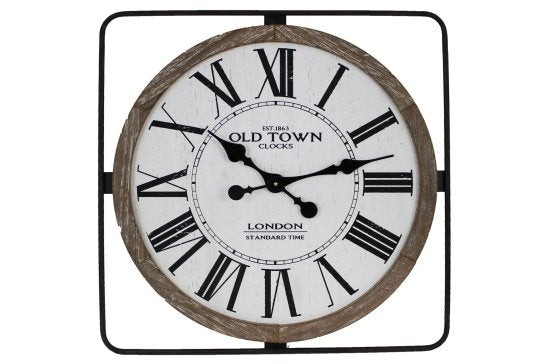 SQUARE MTL CLOCK / S24