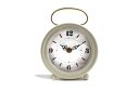 WHITE GOLD ROUND CLOCK / S22