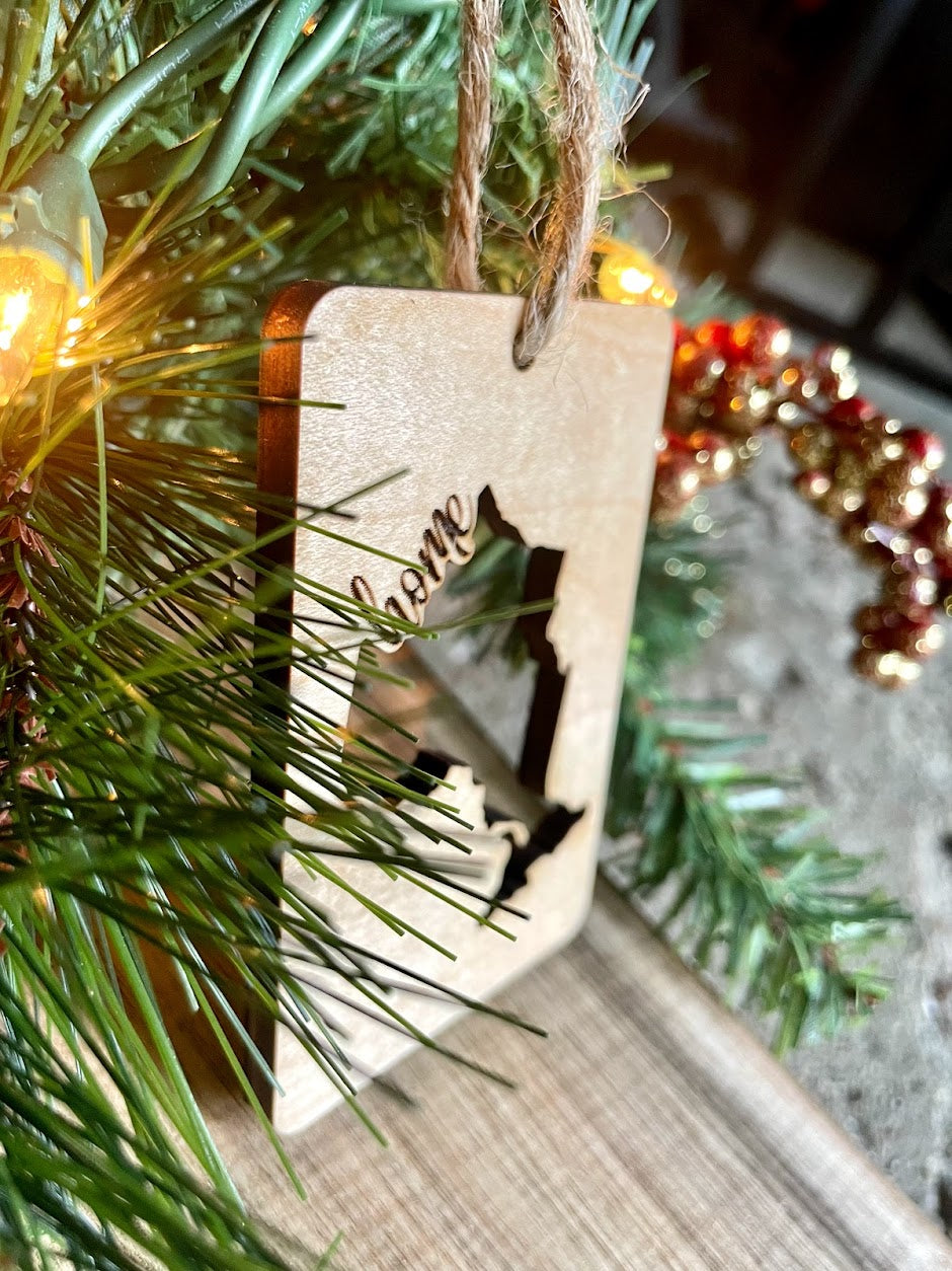 HOME CUTOUT ORNAMENT