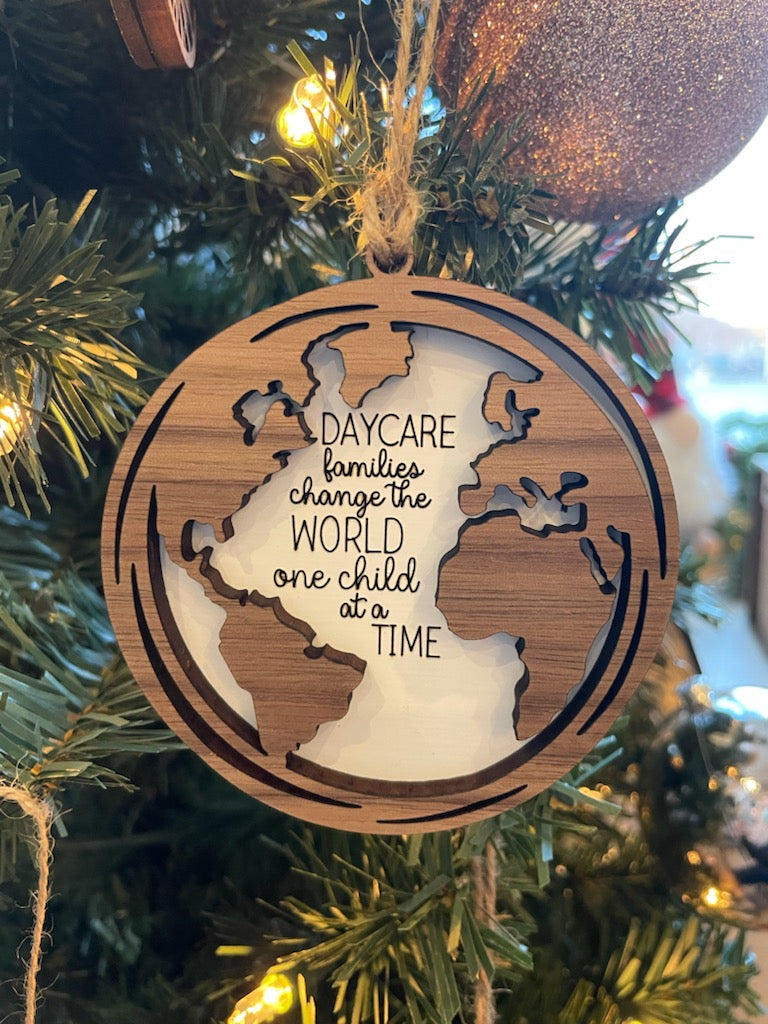 GLOBE DAYCARE ORNAMENT