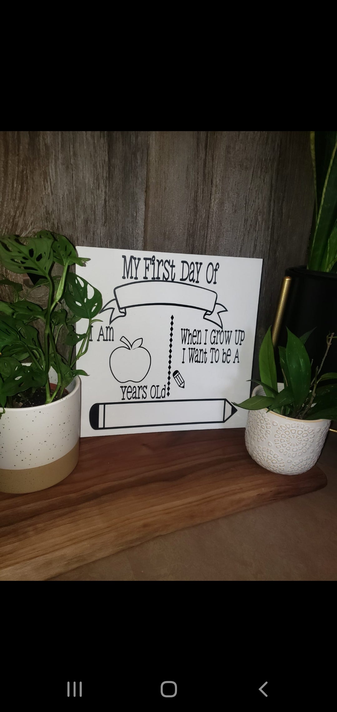 FIRST & LAST DAY OF SCHOOL SIGNS - CHALKBOARD / WHITEBOARD