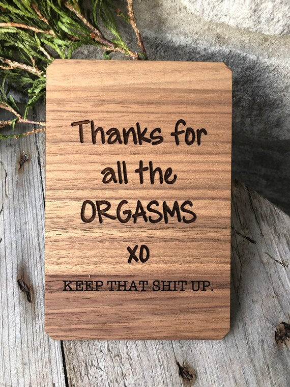 VALENTINES DAY CARDS / ORGASMS - PERSONALITY