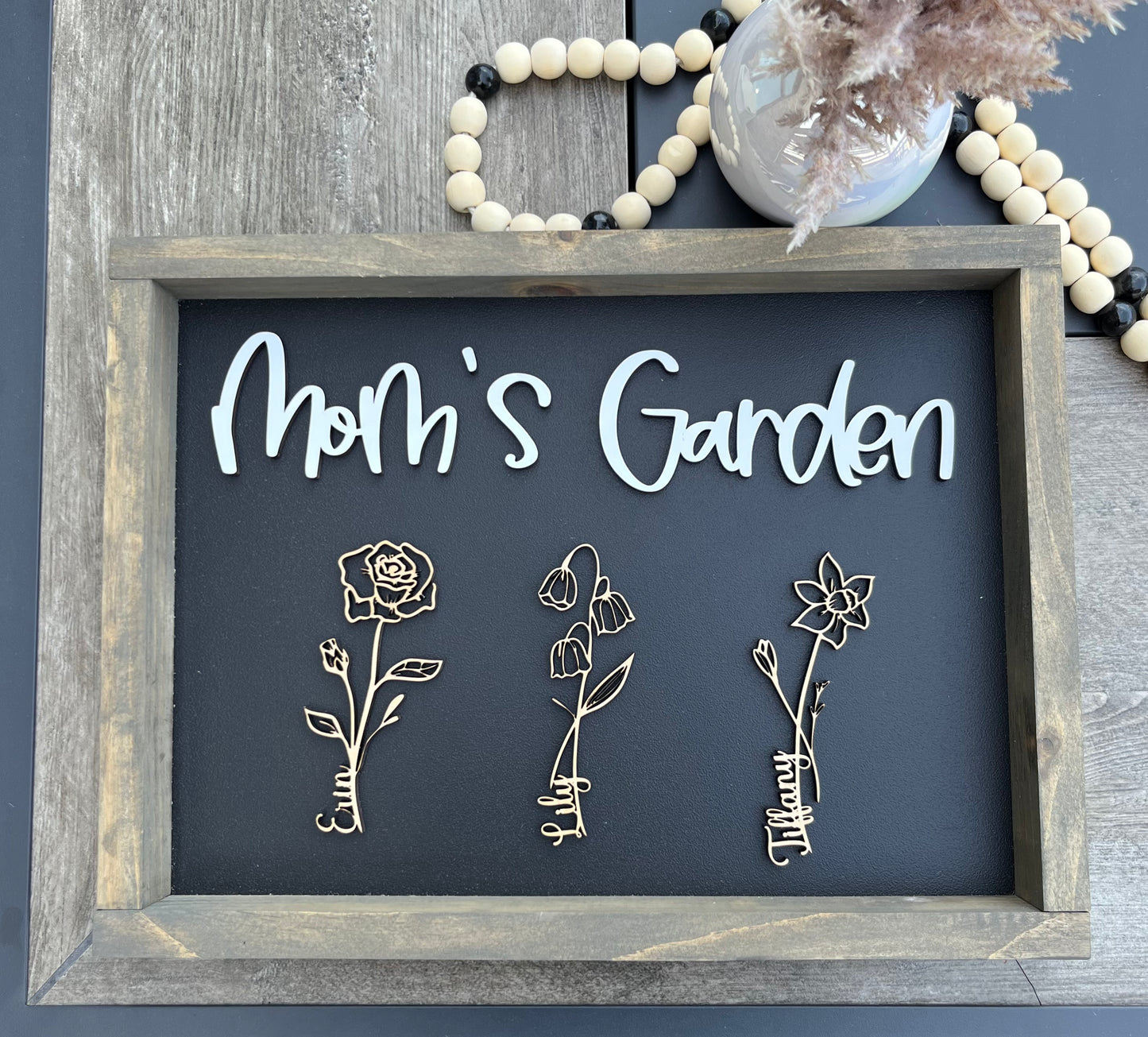 FLOWER GARDEN FRAMED SIGN