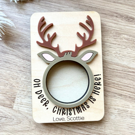 OH DEER, CHRISTMAS IS HERE MAGNET