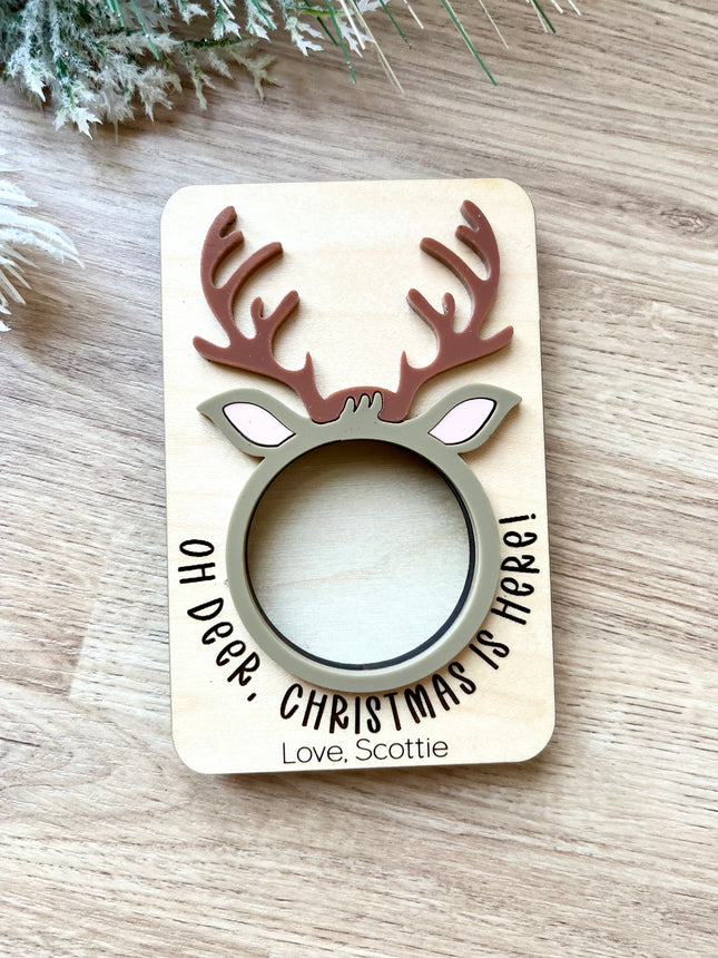 OH DEER, CHRISTMAS IS HERE MAGNET
