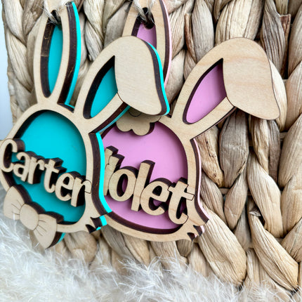 DOUBLE LAYER EASTER BUNNY TAG