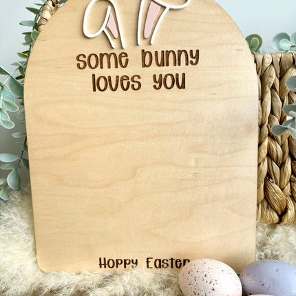 SOME BUNNY LOVES YOU - EASTER FOOTPRINT DIY