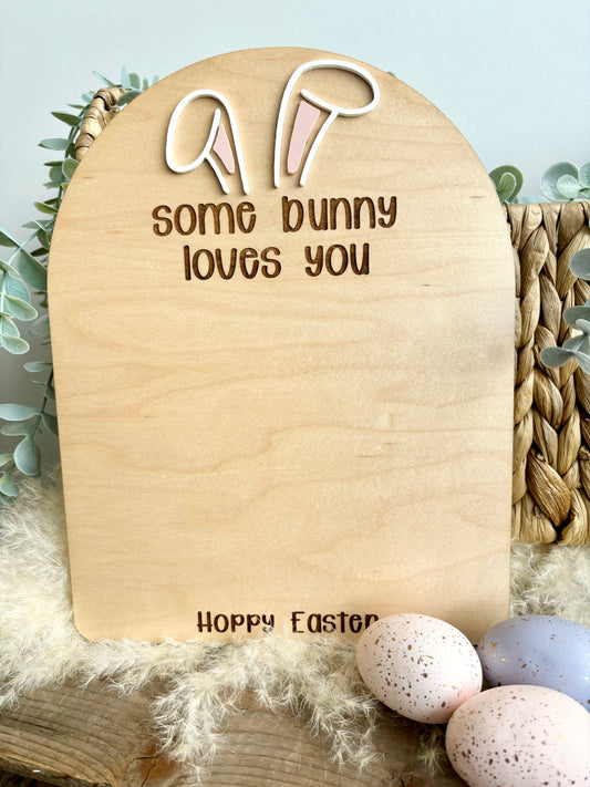 SOME BUNNY LOVES YOU - EASTER FOOTPRINT DIY