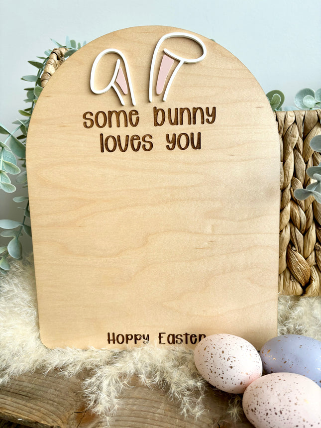 SOME BUNNY LOVES YOU - EASTER FOOTPRINT DIY
