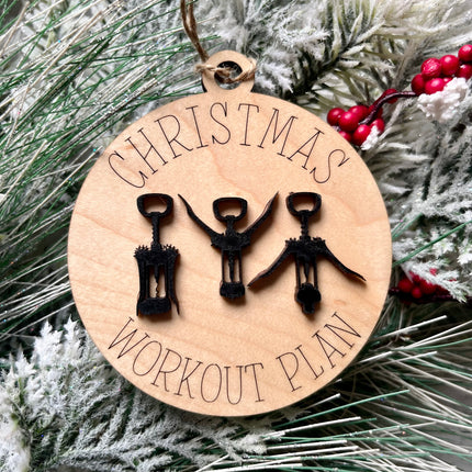 CHRISTMAS WORKOUT PLAN ORNAMENT