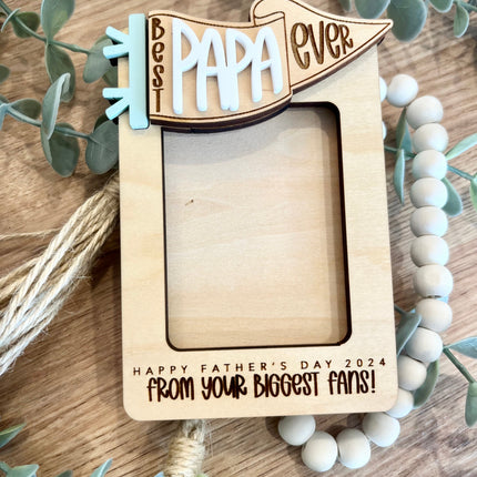 FATHER'S DAY VISOR CLIP FRAME- BIGGEST FANS