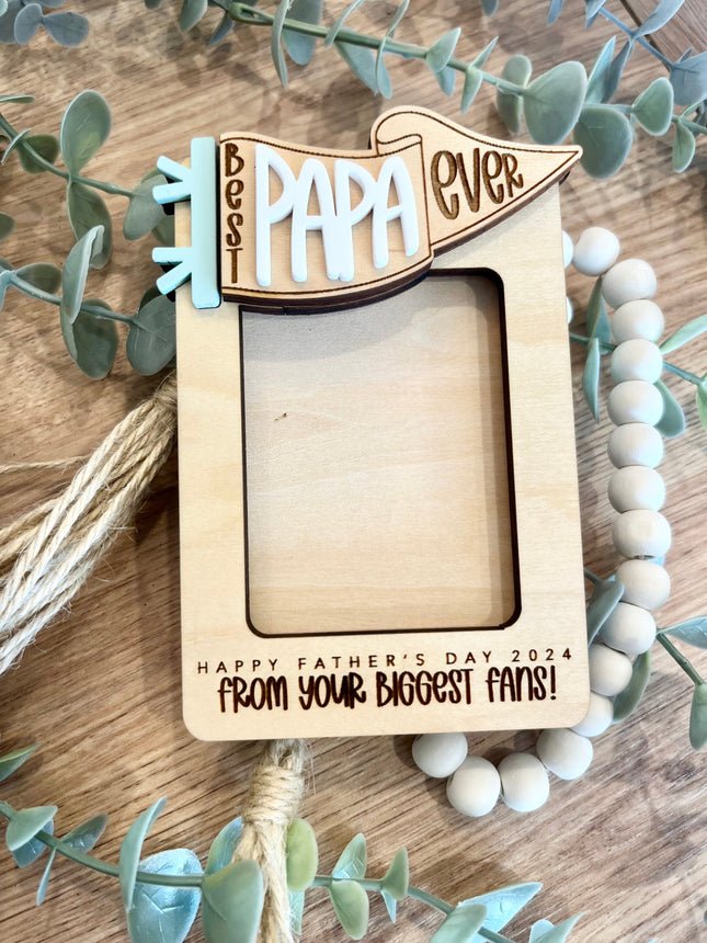 FATHER'S DAY VISOR CLIP FRAME- BIGGEST FANS