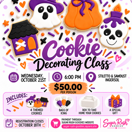 COOKIE DECORATING WORKSHOP *INGERSOLL*