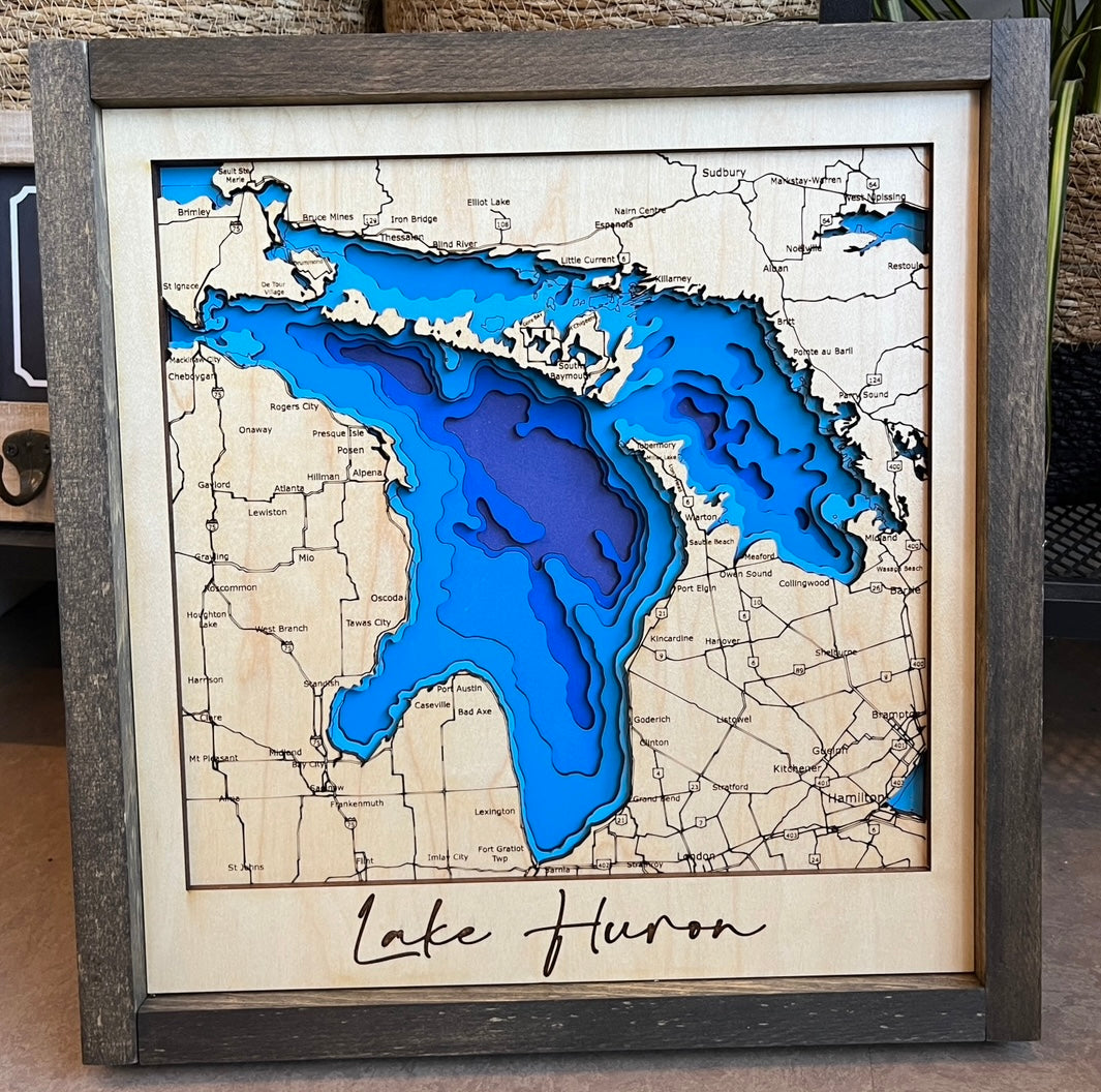 LAYERED LAKE MAPS - BEST SELLERS