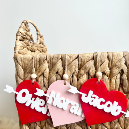 VALENTINE’S BASKET TAGS - PERSONALIZED