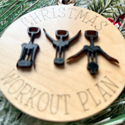 CHRISTMAS WORKOUT PLAN ORNAMENT