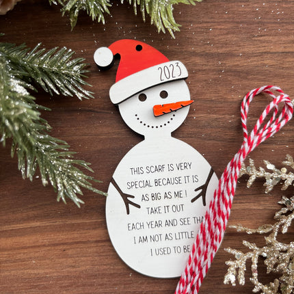SNOWMAN CHILDS HEIGHT SCRAF