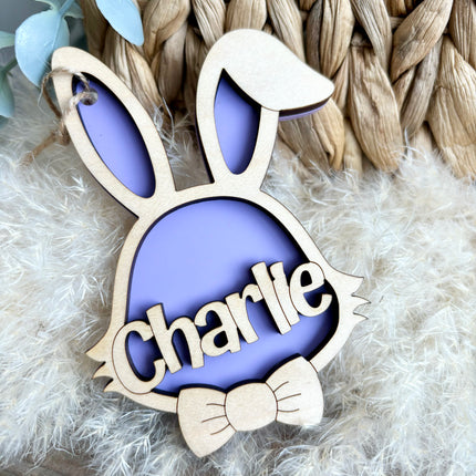 DOUBLE LAYER EASTER BUNNY TAG