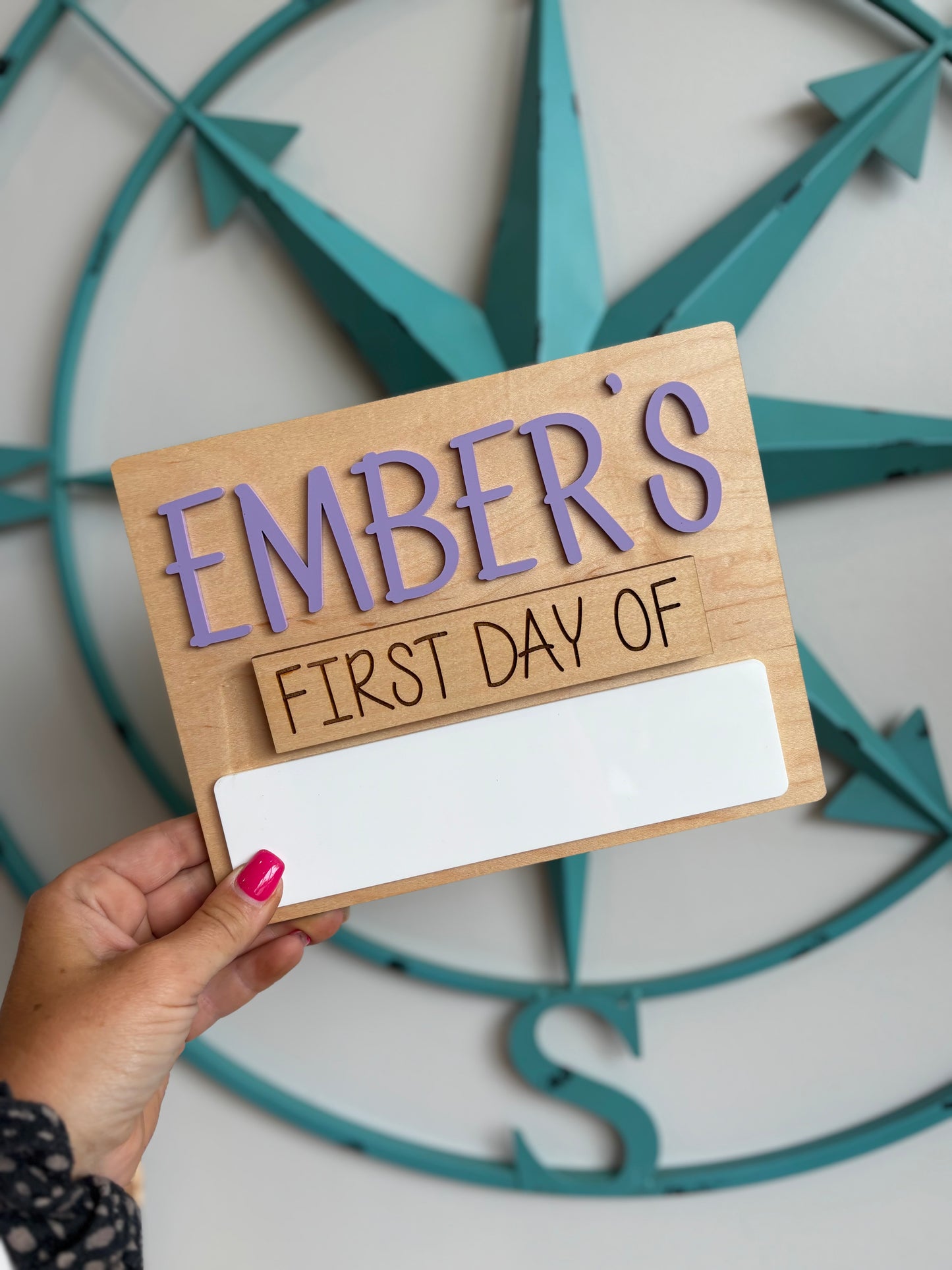MINI FIRST + LAST DAY OF SCHOOL SIGN (INTERCHANGEABLE)
