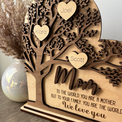 WALNUT FAMILY TREE - TO THE WORLD - MOTHER'S DAY
