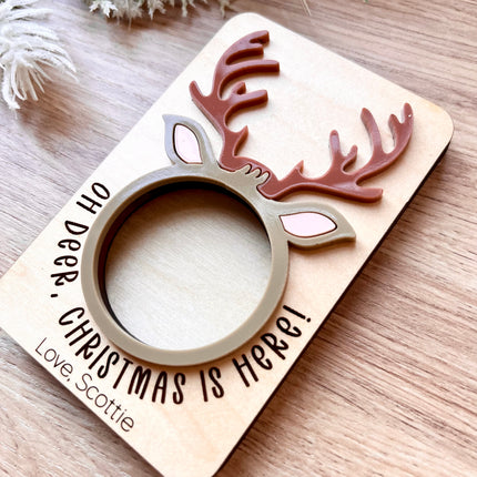 OH DEER, CHRISTMAS IS HERE MAGNET