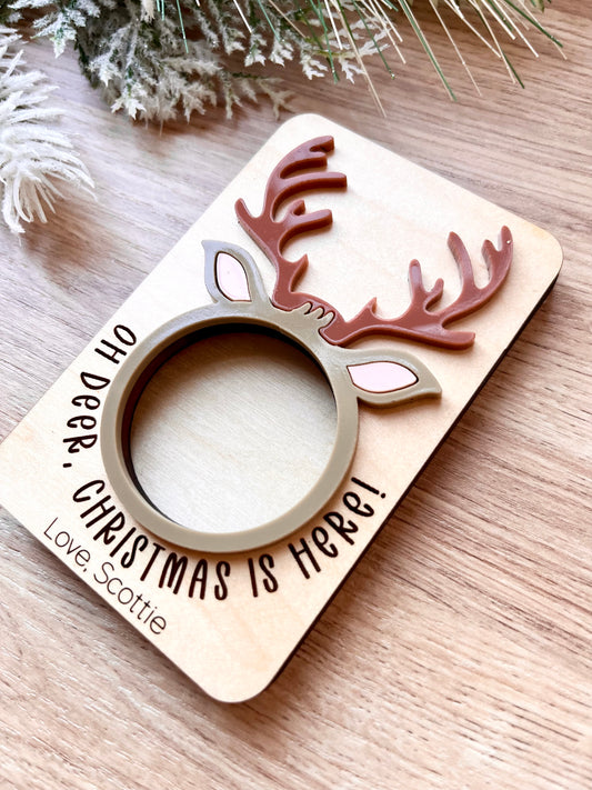 OH DEER, CHRISTMAS IS HERE MAGNET